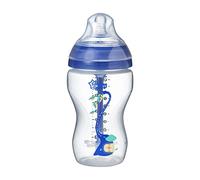 Tommee Tippee Biberon Anti-colica Avanzato, 340 ml, flusso medio 3m+, 1 pezzo, Blu/Panda