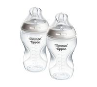 Tommee Tippee biberon anti-colica Natural Start 340ml, 2 pezzo con tettarella a flusso medio simile al seno materno, valvola anti-colica, autosterilizzante