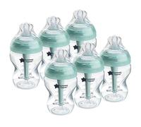 Tommee Tippee Biberon Anticolica, Tettarella Simile al Seno e Esclusivo Sistema di Ventilazione Anticolica, 260ml, Confezione da 6