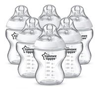 Tommee Tippee Biberon Closer to Nature, 260ml, 6 Pezzi, Bianco/Trasparente