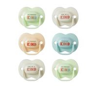 Tommee Tippee Ciucci Anytime, 0-6 Mesi, Confezione da 6, Design Simmetrico Ortodontico, in Silicone Privo di BPA