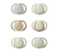 Tommee Tippee Ciucci per neonati, 0-2 mesi, colori tenui, texture opaca, design simmetrico, confezione da 6