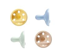 Tommee Tippee Ciuccio simile al seno, leggero, design monoblocco in silicone, tettarella simmetrica, 0-6 mesi, Confezione da 4 pezzi