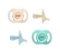 Tommee Tippee Ciuccio Ultra-light StayPut, 0-6 Mesi, Confezione da 4, Ortodontico Succhietto, Design Monoblocco in Silicone
