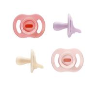 Tommee Tippee Ciuccio leggero StayPut, design monoblocco in silicone, 0-6 mesi, Confezione da 4 pezzi