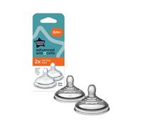 Tommee Tippee Closer To Nature Advanced Anti-Coliche Tettarella 6+ mesi Flusso Veloce 2 pezzi - Accessorio Bimbi