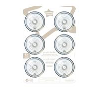 Tommee Tippee Closer to Nature Tettarella, Simile al Seno con Valvola Anticolica, Silicone Morbido Flusso Medio, 3 Mesi +, Confezione da 6