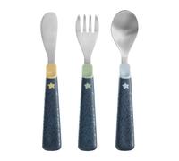 Tommee Tippee Big Kids Stainless Steel First Cutlery Set, Rounded Edges, Chunky Handles, 12m+