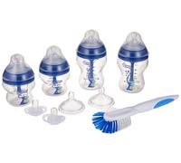 Tommee Tippee Kit di Biberon Anti-colica Avanzato, tettarelle e ciuccio, 2 x 150 ml, 2 x 260 ml, Decorato Blu