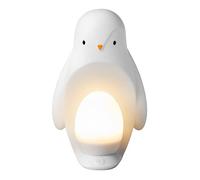 Tommee Tippee Luce da notte portatile pinguino per stanza da letto 2-in-1 con luce a uovo portatile, luminosità regolabile, alimentata via USB