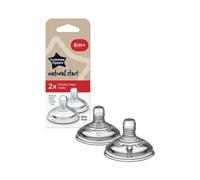 Tettarelle Tommee Tippee 2 Pz per Pappa Liquida e Densa 6m+