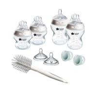 Tommee Tippee Natural Start - Set di biberon anti-coliche da 150 ml e 260 ml, flusso medio, tettarelle simili al seno per un fermo naturale, autosterilizzanti