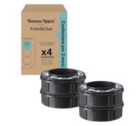 Tommee Tippee ricariche originali per Sistema Avanzato di Smaltimento Pannolini Twist and Click, confezione esclusiva da 4, per una ricarica facile e conveniente (la confezione può variare)