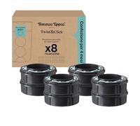 Tommee Tippee ricariche originali per Sistema Avanzato di Smaltimento Pannolini Twist and Click, confezione esclusiva da 8, per una ricarica facile e conveniente (la confezione può variare)