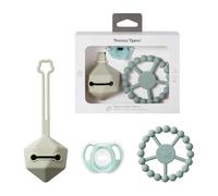 Tommee Tippee Set regalo confortevole in silicone ultra leggero, custodia per il trasporto e anello per dentizione, 0-6 mesi +