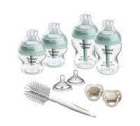 Tommee Tippee Starter Set anti-colica avanzato per neonati, 150 ml e 260 ml, biberon con tettarella a flusso lento e Super Lento, 2 tettarelle a flusso medio, con cannuccia anti-colica