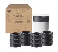 Tommee Tippee Starter set Mangiapannolini Twist & Click | con 12 Ricariche, Ogni ricarica contiene oltre 100 pannolini‡, 12 Ricariche = oltre 1200 pannolini‡