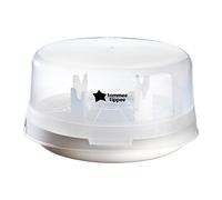 Tommee Tippee Sterilizzatore a vapore per microonde per biberon e accessori | elimina i virus e il 99, 9% dei batteri, ciclo di 4 minuti