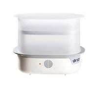 Tommee Tippee Sterilizzatore elettrico avanzato a vapore | uccide i virus* e il 99, 9% dei batteri, ciclo di sterilizzazione di 5 minuti, bianco, bianco