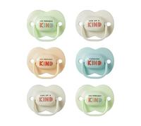 Tommee Tippee Succhietti Anytime, Design Simmetrico Ortodontico, in Silicone Privo di BPA, 0-6 Mesi, Confezione da 6