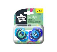 Tommee Tippee Succhietti Fun Style, 0-6 Mesi, 2 pezzi, Modelli Assortiti, Multicolore (Amici dello Spazio)