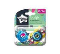 Tommee Tippee 2 Succhietti Fun Style Silicone Ortodontico 18-36m Boy