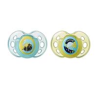 Tommee Tippee Succhietti Night Time per la Notte, Modelli Assortiti, 2 Pezzi, 18-36m, Multicolore