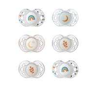 Tommee Tippee Succhietto Nighttime, 18-36 mesi, confezione da 6 di succhietti luminosi con capsula sterilizzatrice riutilizzabile