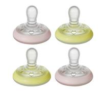 Tommee Tippee Succhietto Simile al Seno Materno,6 - 18 Mesi, 4 Pezzi, Giallo e Blu