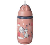 Tommee Tippee Superstar Tazza Antigoccia, Strato Isolante con Tecnologia INTELLIVALVE, Resistente Allo Scuotimento, Antibatterica 266 ml, Rosa