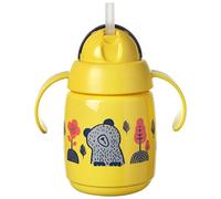 Tommee Tippee Superstar Tazza con Tecnologia INTELLIVALVE, in Silicone, Antibatterica, 300ml, Giallo