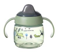 Tommee Tippee Tazza Silicone Argento per lo Svezzamento dei Neonati, 4m+, 190ml, Verde