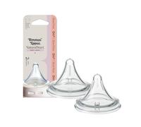 Tommee Tippee Tettarelle Natural Start Triangolari, Flusso Lento, confezione da 2