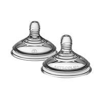 Tommee Tippee tettarelle per biberon anti-colica avanzata | forma simile al seno materno, silicone morbido, flusso medio, 3+ m, 2 pezzi