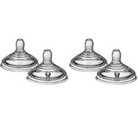Tommee Tippee Tettarelle per Biberon Natural Start, Flusso Super Lento pour 0m, 2 pezzi, Attaccamento Naturale, Valvola Anti-colica, Silicone Morbido (Confezione da 2)