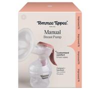 Tommee Tippee Tiralatte manuale, morbido silicone con cuscino massaggiante a petali, flangia da 24 mm + 5 inserti per una vestibilità perfetta, aspirazione regolabile delicata, silenzioso, leggero e