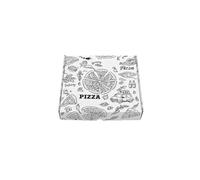 TOMMI Scatole in Cartone per Pizza 33x33x3 cm Confezione da 100 Pezzi - In cartone resistente