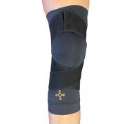 Tommie Copper 2-Pack Nero Compressione Knee sleeves W/Cinghie Regolabili