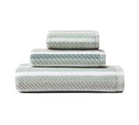 Tommy Bahama - Asciugamani da bagno, altamente assorbenti e morbidi, essenziali per il bagno, non sbiadiscono, certificati OEKO-TEX, 3 pezzi, blu (Ocean Bay Blue)