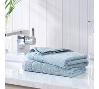Tommy Bahama - Asciugamani, set di asciugamani in cotone assorbente e resistente allo sbiadimento, decorazione per il bagno alla moda (Island Retreat turchese, 2 pezzi)