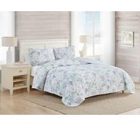 Tommy Bahama Collection Set Copripiumino - 100% Cotone, Reversibile, Leggero e Traspirante, con federe abbinate, Prelavato per Una Maggiore Morbidezza, Beach Bliss Grigio, King