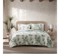 Tommy Bahama - Collezione Serenity Palm - Trapunta - 100% cotone, morbida e traspirante, adatta a tutte le stagioni, prelavata per un maggiore co