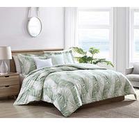 Tommy Bahama Kauai - Set copripiumino da 5 pezzi, 100% cotone, reversibile, per tutte le stagioni, con cuscini in omaggio, certificato Oeko-Tex, per letto matrimoniale