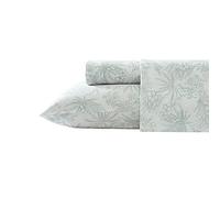 Tommy Bahama - King Sheets, set di biancheria da letto in percalle di cotone, fresco e fresco, elegante decorazione per la casa (penna e inchiostro verde palma, king size)