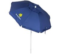 Tommy Bahama Ombrellone da spiaggia inclinabile UPF 50+ con sfiato antivento, 1,8 m, blu navy
