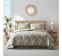 Tommy Bahama Raffia Palms Collection Set Piumino: 100% Cotone, Biancheria da Letto Ultra Morbida con federe e mantovana Abbinata, Lavabile in Lavatrice, Facile da Pulire, Marrone, King