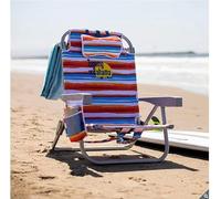 Tommy Bahama Sedia da spiaggia in alluminio, multicolore a righe, 70 cm