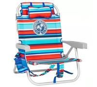 Tommy Bahama Sedia da spiaggia, modello 2025, a righe, rosso/blu.