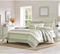 Tommy Bahama Serenity Bedding Collection - Piumone in cotone ultra morbido e traspirante, per tutte le stagioni, set da 5 pezzi, progettato per la casa e l'hotel, per letto king, colore: verde