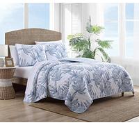 Tommy Bahama | Set copripiumino 100 accoglienti, morbidi e traspiranti, reversibili e di peso medio per biancheria da letto per tutte le stagioni, cotone, blu, per letto matrimoniale
